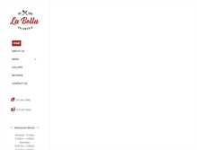 Tablet Screenshot of labellasalumeria.com